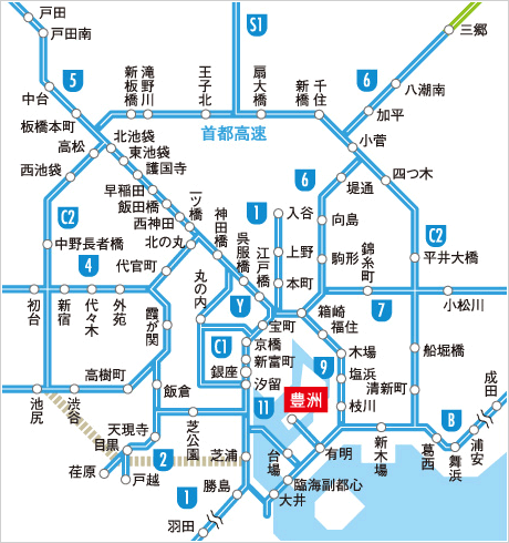 周辺自動車道アクセスMAP