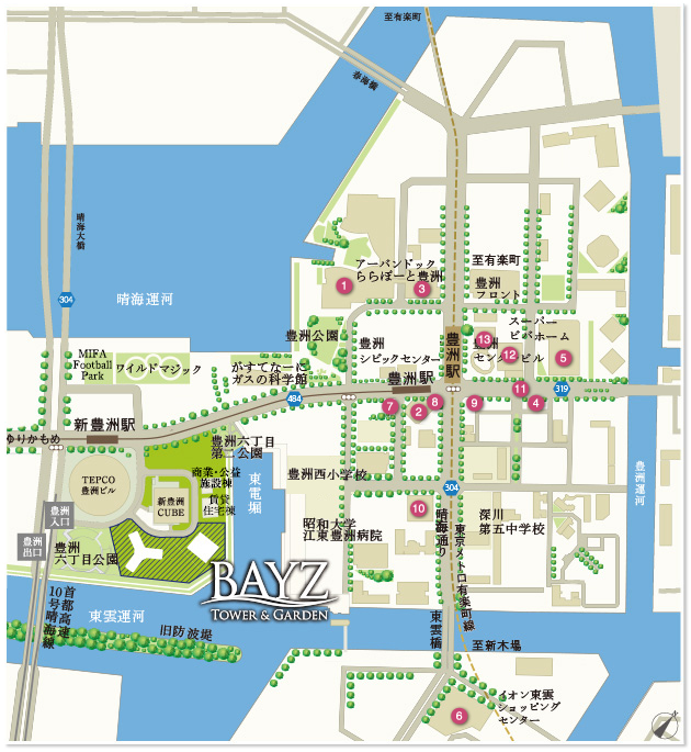 商業施設 MAP